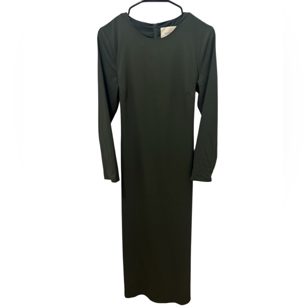 Veiled NY Green Tie Back Midi Dress Size XS